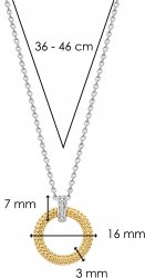 TI SENTO Gold Bobble Circle Necklace 3999ZY