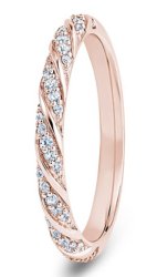 Polaris 18ct Rose Gold  Diamond Set Wedding Ring