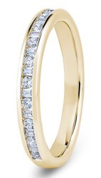 Sirius 18ct Yellow Gold  Diamond Set Wedding Ring
