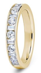 Sirius 9ct Yellow Gold  3.7mm Diamond Set Wedding Ring