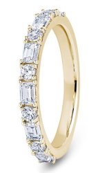 Portia 9ct Yellow Gold  Diamond Set Wedding Ring