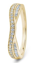 Rigel 18ct Yellow Gold  Diamond Set Wedding Ring