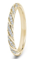 Polaris 18ct Yellow Gold  Diamond Set Wedding Ring