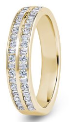 Vega 18ct Yellow Gold  Diamond Set Wedding Ring