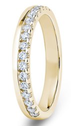 Ophelia 18ct Yellow Gold  Diamond Set Wedding Ring