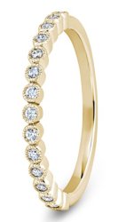 Phoebe 18ct Yellow Gold  Diamond Set Wedding Ring