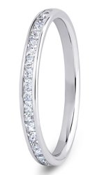 Selene 18ct White Gold  Diamond Set Wedding Ring