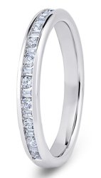 Sirius 9ct White Gold  Diamond Set Wedding Ring