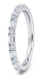 Portia Platinum  Diamond Set Wedding Ring