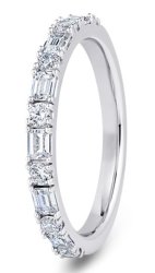 Portia Platinum  2.4mm Diamond Set Wedding Ring