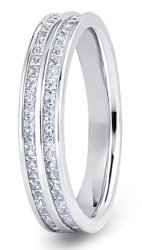 Lyra Platinum  Diamond Set Wedding Ring