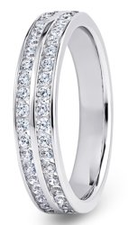 Nova Platinum  Diamond Set Wedding Ring