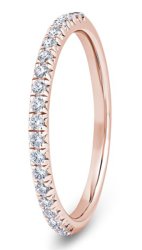 Ariel 9ct Rose Gold  Diamond Set Wedding Ring