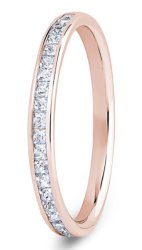 Selene 18ct Rose Gold  Diamond Set Wedding Ring