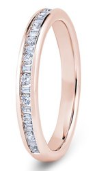 Sirius 18ct Rose Gold  Diamond Set Wedding Ring