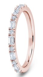 Portia 18ct Rose Gold  Diamond Set Wedding Ring