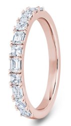 Leilani 18ct Rose Gold  2.4mm Diamond Set Wedding Ring