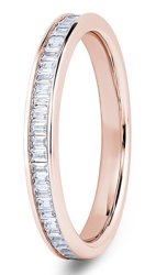 Luna 9ct Rose Gold  Diamond Set Wedding Ring