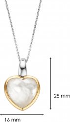 TI SENTO Mother of Pearl Heart Pendant 6807MW
