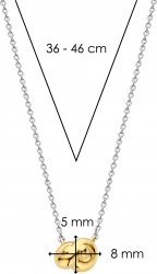 TI SENTO Gold Knot Necklace 34001SY