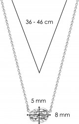 TI SENTO Silver Knot Necklace 34001ST