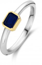 TI SENTO Silver Single Blue Zirconia Ring 12273BY