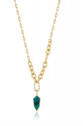 Ania Hae Malachite Emblem Pendant Necklace