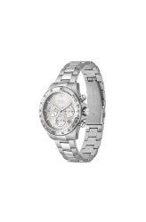 Boss Women's Novia Link Bracelet With Silver White Crystal Dial Watch