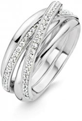 TI SENTO Cubic Zirconia Wrap Ring 12056ZI