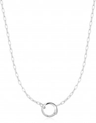 Ania Haie Silver Mini Link Charm Chain Connector Necklace