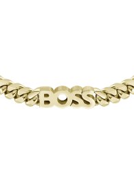 Men's Boss Kassy Chunky Curb Bracelet With Boss Logo