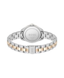 Boss Women's Sage Stainless Steel Two Colour Case And Link Bracelet With Silver White Dial Watch
