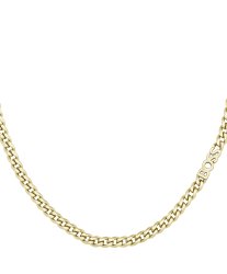 Boss Women's Kassy For Her Gold Coloured Curb Link Boss Logo Necklace