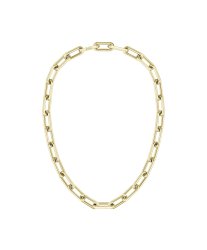 Boss Women's Halia Gold Colour Chunky Paper Link Necklace