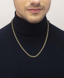 Men's Boss Chain For Him Curb Link Necklace With Boss Logo