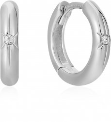 Ania Haie Silver Star Huggie Hoop Earrings