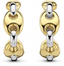 TI SENTO Gold and Silver Coffee Bean Earrings 7877SY