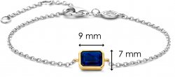 TI SENTO Silver Single Blue Zirconia Bracelet 23003BY