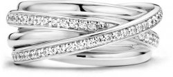 TI SENTO Cubic Zirconia Wrap Ring 12056ZI