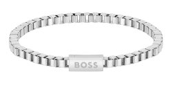 Men's Boss Chain For Him Box Link Bracelet With Boss Logo