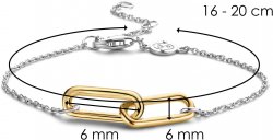 TI SENTO Gold Double Link Bracelt 2960SY