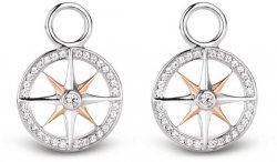 TI SENTO Rose Gold Cubic Zirconia Star Ear Charms 9205ZR