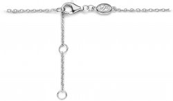 Silver and Gold Plated Pave Set Cubic Zirconia Bracelet 23028ZY