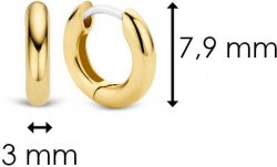 TI SENTO Gold Huggies Earrings 7210YS