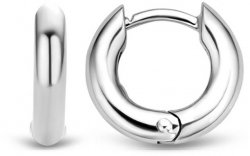 TI SENTO Silver Huggies Earrings  7210SI