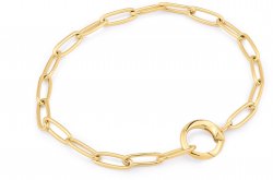 Ania Haie Gold Link Charm Chain Connector Bracelet