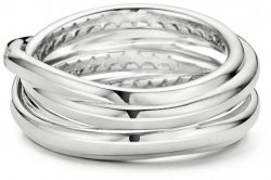 TI SENTO Cubic Zirconia Wrap Ring 12056ZI