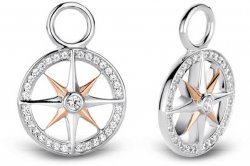 TI SENTO Rose Gold Cubic Zirconia Star Ear Charms 9205ZR