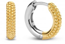 TI SENTO Gold Slim Bobble Hoop Earrings 7894SY