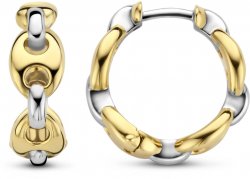 TI SENTO Gold and Silver Coffee Bean Earrings 7877SY